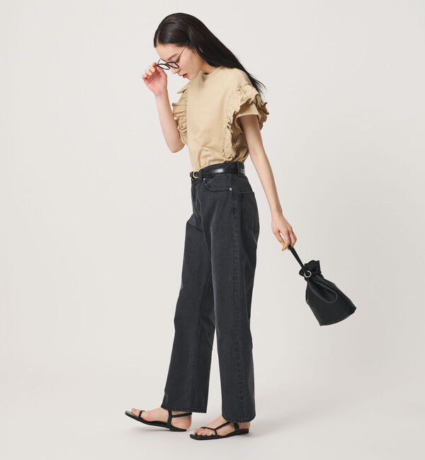 BEAUTY&YOUTH UNITED ARROWS「コットンフリル ショートスリーブ カットソー」|Tシャツ・カットソー|