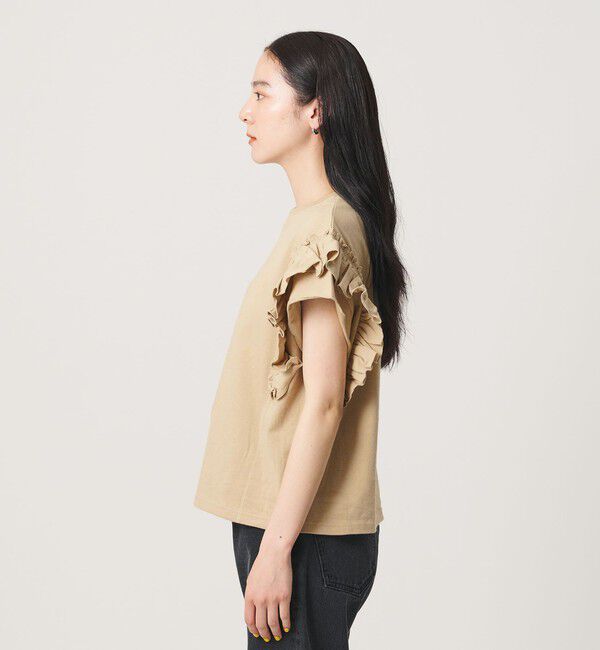 BEAUTY&YOUTH UNITED ARROWS「コットンフリル ショートスリーブ カットソー」|Tシャツ・カットソー|