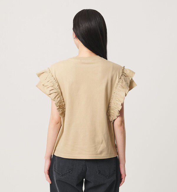 BEAUTY&YOUTH UNITED ARROWS「コットンフリル ショートスリーブ カットソー」|Tシャツ・カットソー|