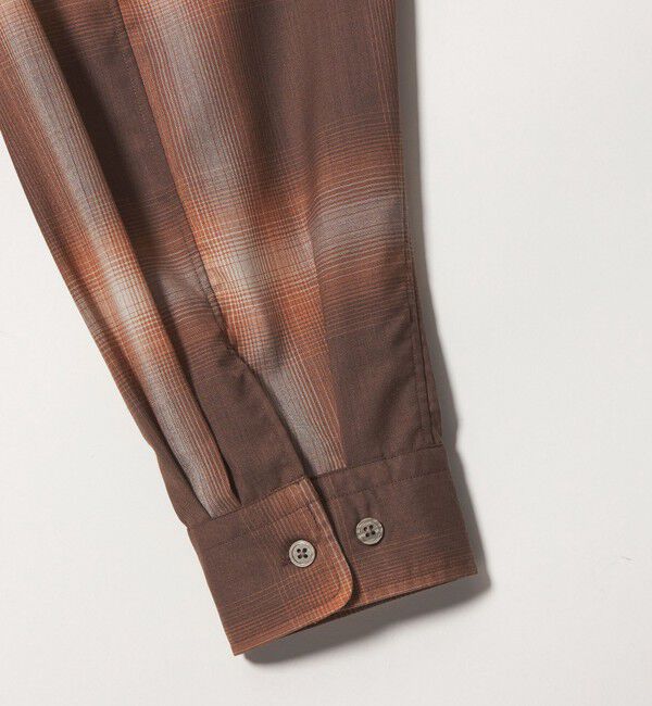 STEVEN ALAN「＜Steven Alan＞ ウール オンブレ チェック レギュラーカラー シャツ LOOSE」|シャツ・ブラウス|
