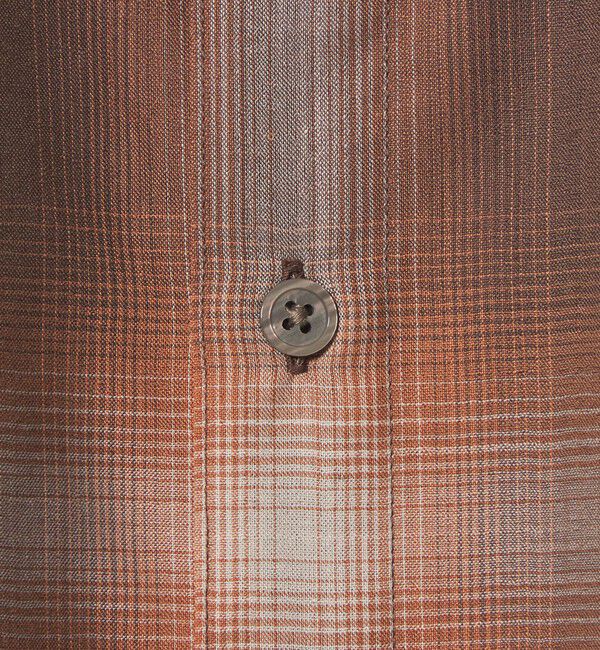 STEVEN ALAN「＜Steven Alan＞ ウール オンブレ チェック レギュラーカラー シャツ LOOSE」|シャツ・ブラウス|