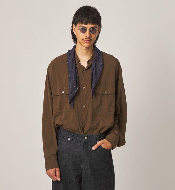 STEVEN ALAN「＜Steven Alan＞ シアー ナイロン ガーメントダイ シャツ」|シャツ・ブラウス|