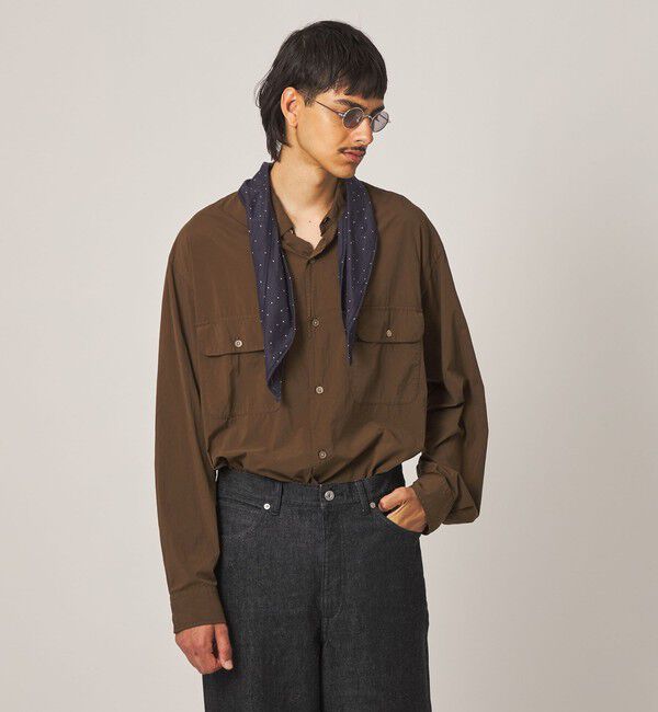 STEVEN ALAN「＜Steven Alan＞ シアー ナイロン ガーメントダイ シャツ」|シャツ・ブラウス|