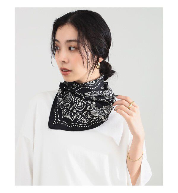 Demi-Luxe BEAMS 「manipuri / カレイド バンダナ スカーフ」|バンダナ・スカーフ|