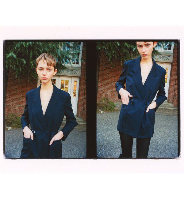 BEAMSBOY「maturely / ティー ダブ ダブル ブレステッド ジャケット」|テーラードジャケット|NAVY