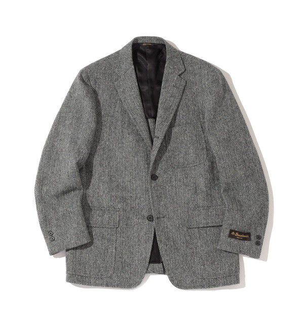 SHIPS「Southwick: CAMBRIDGE HarrisTweed 3B ジャケット」|テーラードジャケット|チャコールグレー