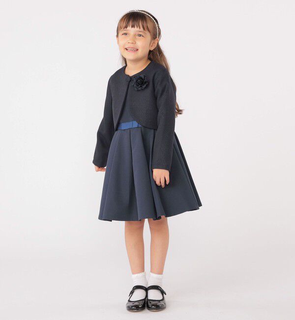 SHIPS KIDS「SHIPS KIDS:110～130cm /セレモニー ノースリーブワンピース」|ワンピース|