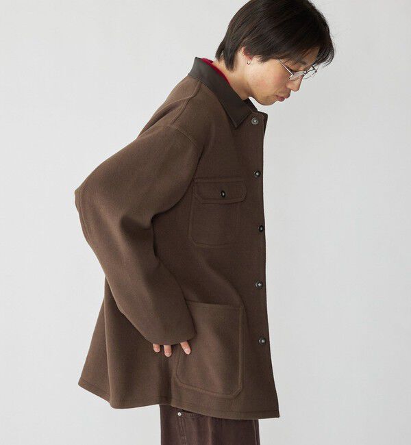 SHIPS「City Ambient Products: オーバーサイズ メルトン ワーク ジャケット」|その他|