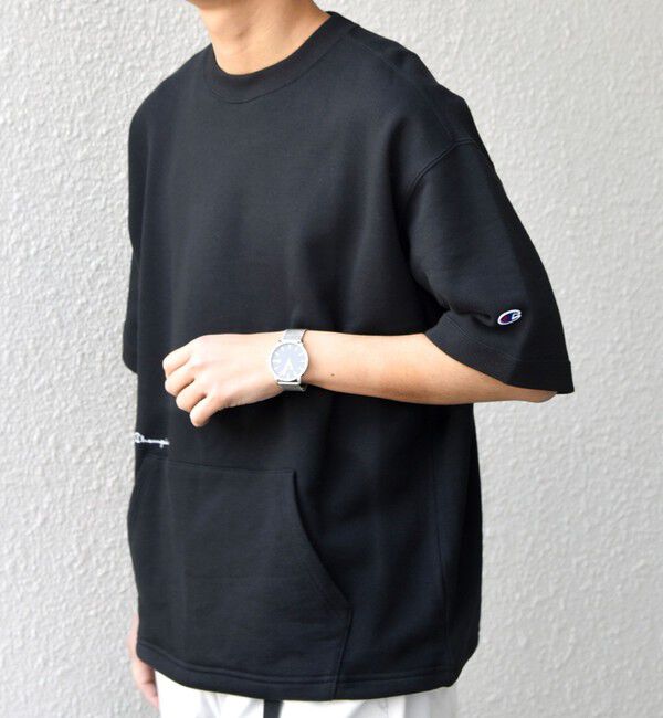 SHIPS any「【SHIPS any別注】Champion: ロゴ刺繍 スピンドル スウェット Tシャツ 26SS◇」|Tシャツ・カットソー|