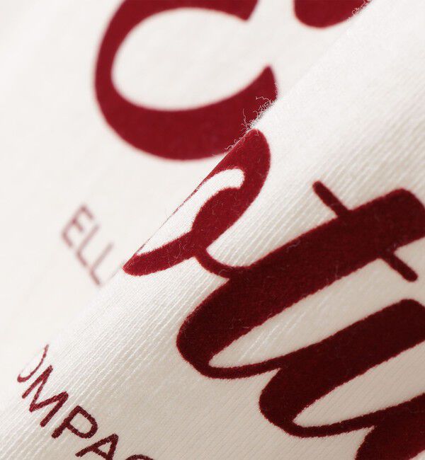 SHIPS Colors 「《追加予約》SHIPS Colors:〈洗濯機可能〉フロッキー コンビ プリント TEE◆」|Tシャツ・カットソー|