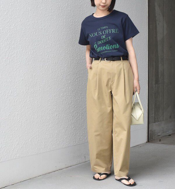 SHIPS Colors 「《追加予約》SHIPS Colors:〈洗濯機可能〉フロッキー コンビ プリント TEE◆」|Tシャツ・カットソー|