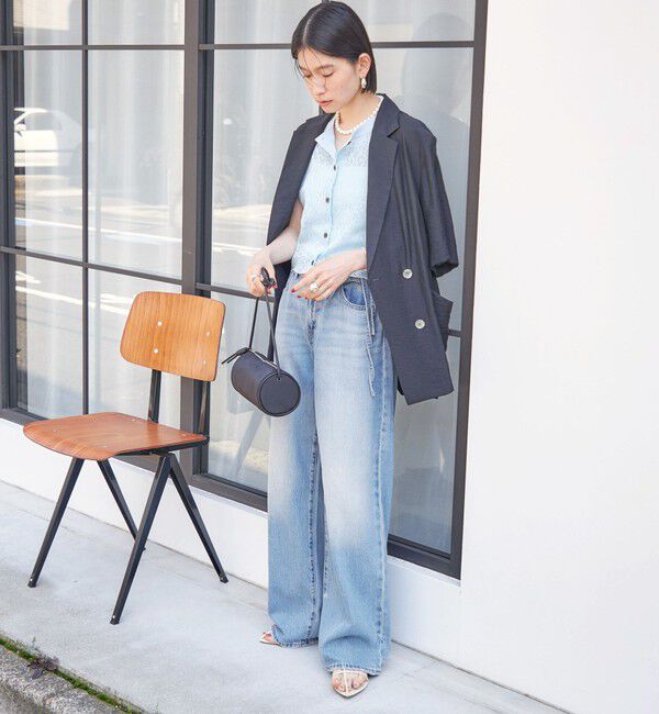 SHIPS for women「〈手洗い可能〉レース ジャカード 2WAY ノースリーブ カットソー」|Tシャツ・カットソー|