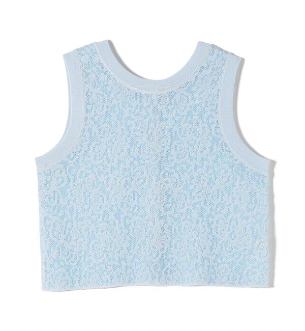 SHIPS for women「〈手洗い可能〉レース ジャカード 2WAY ノースリーブ カットソー」|Tシャツ・カットソー|