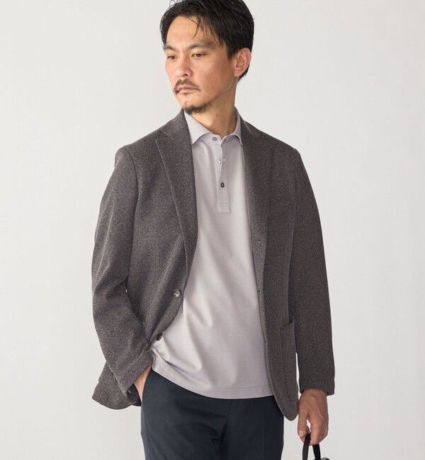 SHIPS「SHIPS:〈FUNCTION〉MADE IN JAPAN ジャージー ライト メランジ ジャケット」|テーラードジャケット|