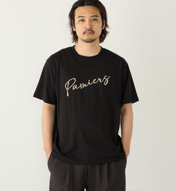 SHIPS Colors 「【WEB限定】SHIPS Colors:ロープ刺繍 Tシャツ◇」|Tシャツ・カットソー|ブラック