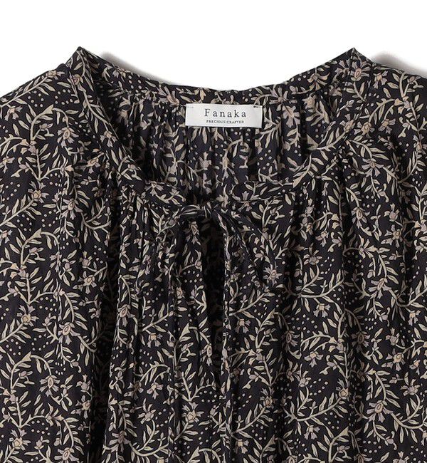 SHIPS for women「Fanaka:〈手洗い可能〉小花 プリント クリンクル ワンピース」|ワンピース|