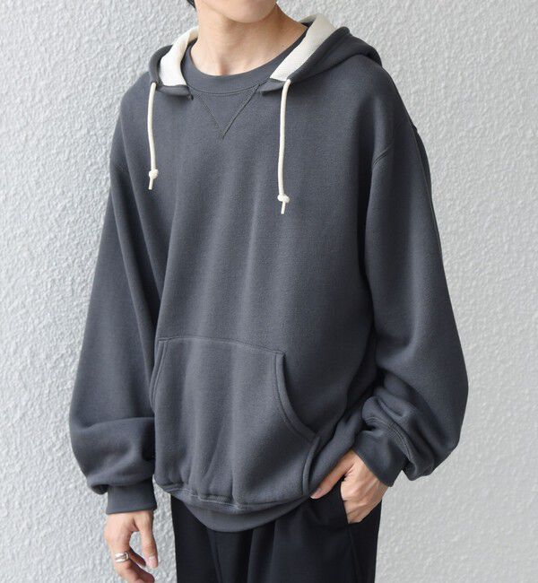 SHIPS any「【SHIPS any別注】RUSSELL ATHLETIC: ワンポイント ロゴ 裏起毛 プルオーバー パーカー◆」|パーカー|