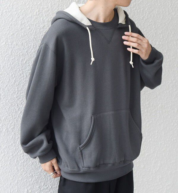 SHIPS any「【SHIPS any別注】RUSSELL ATHLETIC: ワンポイント ロゴ 裏起毛 プルオーバー パーカー◆」|パーカー|