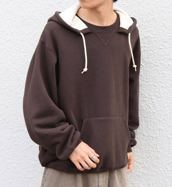 SHIPS any「【SHIPS any別注】RUSSELL ATHLETIC: ワンポイント ロゴ 裏起毛 プルオーバー パーカー◆」|パーカー|