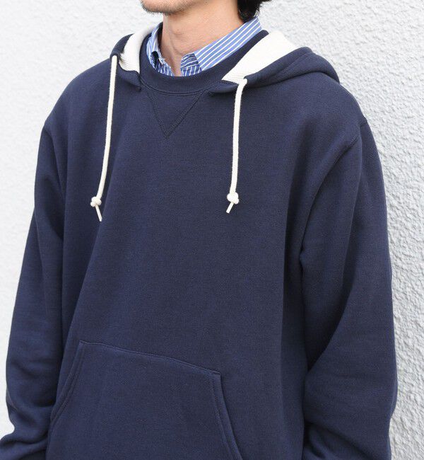 SHIPS any「【SHIPS any別注】RUSSELL ATHLETIC: ワンポイント ロゴ 裏起毛 プルオーバー パーカー◆」|パーカー|
