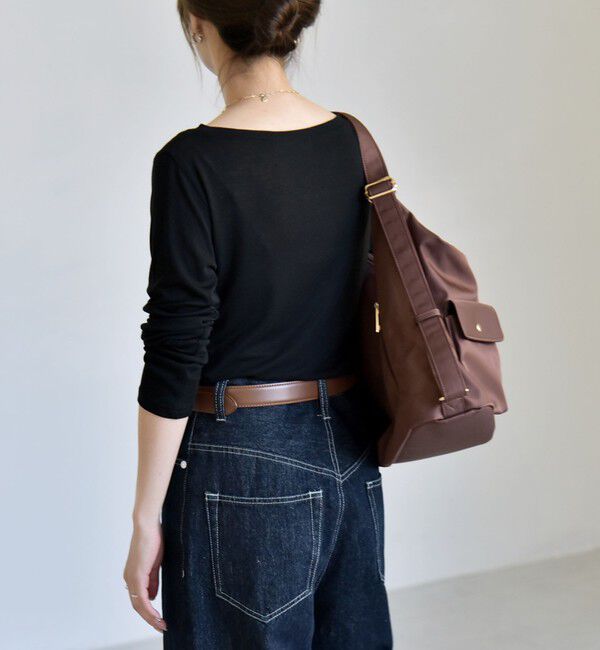 quaranciel「《予約》quaranciel:〈手洗い可能〉ウール ミックス シアー ボートネック プルオーバー」|Tシャツ・カットソー|
