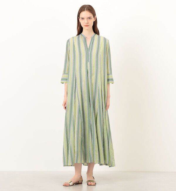 TOMORROWLAND BUYING WEAR「ne Quittez pas Cotton Voile Stripe ワンピース」|ワンピース|