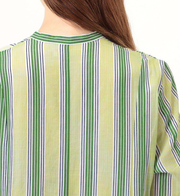 TOMORROWLAND BUYING WEAR「ne Quittez pas Cotton Voile Stripe ワンピース」|ワンピース|