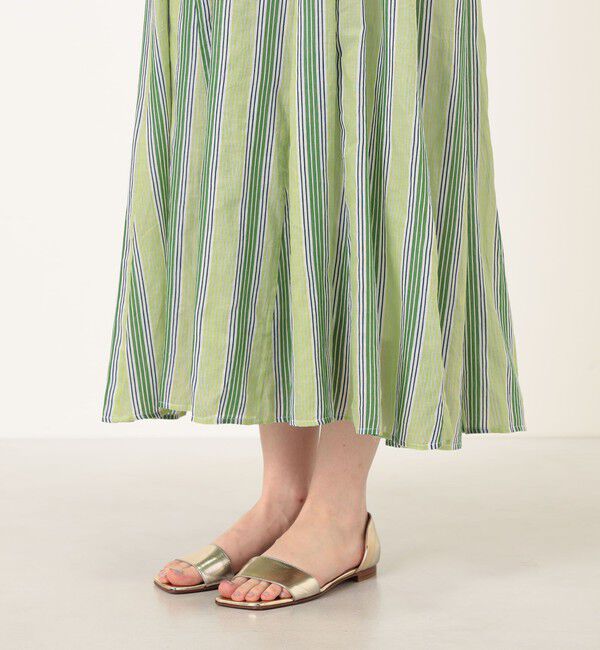 TOMORROWLAND BUYING WEAR「ne Quittez pas Cotton Voile Stripe ワンピース」|ワンピース|