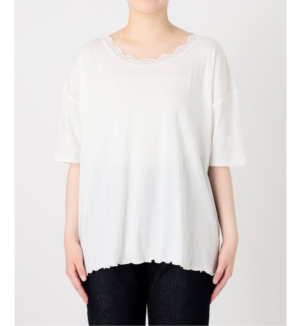 SLOBE IENA「miller/ミラー SLOBE別注 レースシアーTEE」|Tシャツ・カットソー|