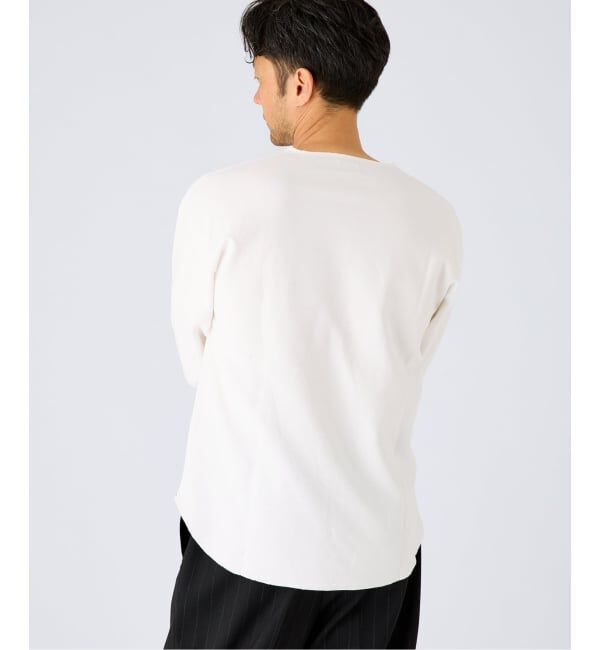 EDIFICE「《予約》スパン フライス  キーネック ロング Tシャツ」|Tシャツ・カットソー|
