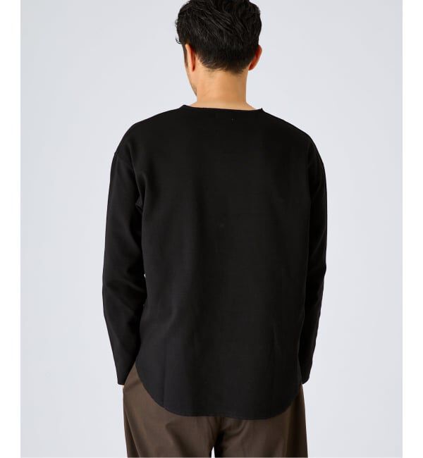 EDIFICE「《予約》スパン フライス  キーネック ロング Tシャツ」|Tシャツ・カットソー|