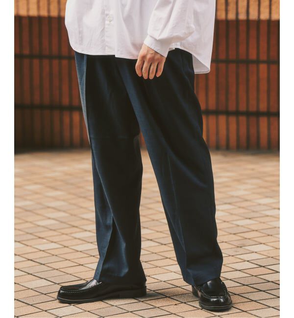 417 EDIFICE「TWツイル 2タックパンツ &rdquo;セットアップ着用可能&rdquo;」|スラックス|