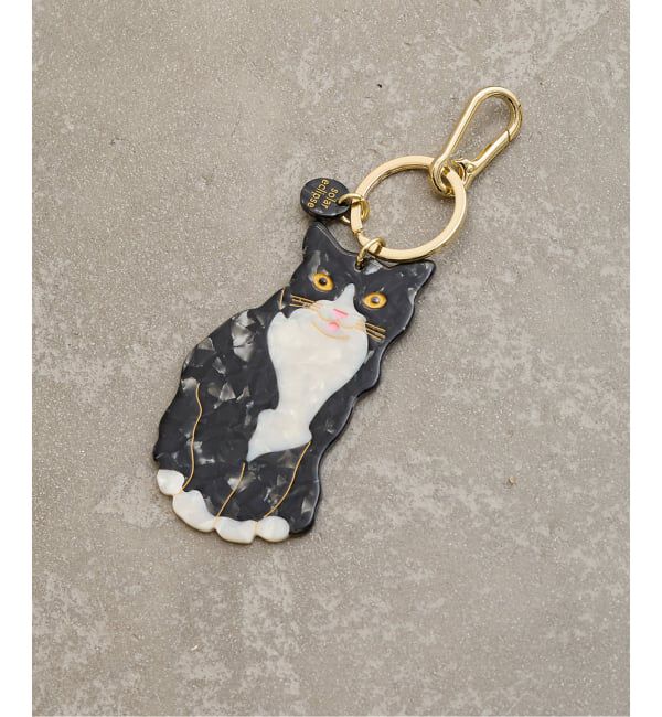 journal standard L'essage「Solar Eclipse/ソーラーエクリプス TUXEDO CAT CHARM チャーム」|キーケース|
