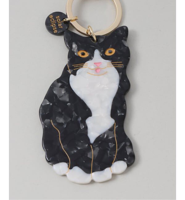 journal standard L'essage「Solar Eclipse/ソーラーエクリプス TUXEDO CAT CHARM チャーム」|キーケース|