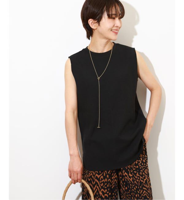 JOURNAL STANDARD relume「《WEB限定追加2》TCワッフルノースリーブ」|Tシャツ・カットソー|ブラック