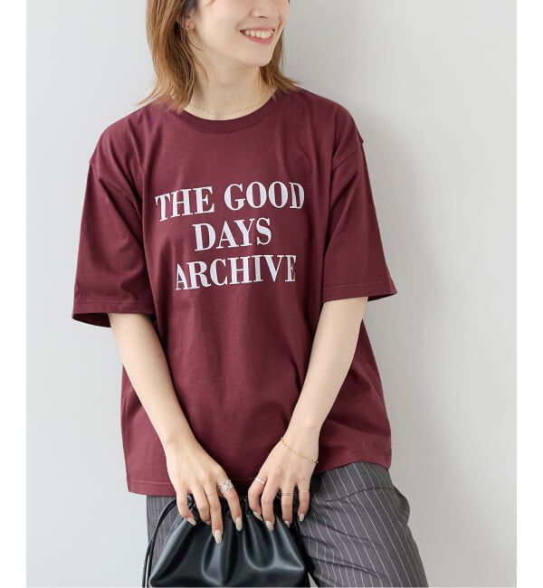 JOURNAL STANDARD relume「THE GOOD DAYS ロゴTEE」|Tシャツ・カットソー|ボルドー