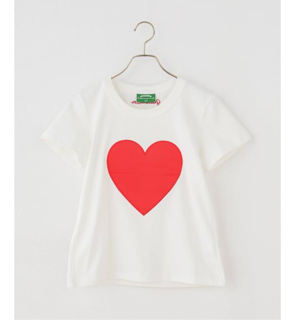 U by SPICK&SPAN「GREEN BUTTER/グリーンバター Heart Applique Tee」|Tシャツ・カットソー|ナチュラル