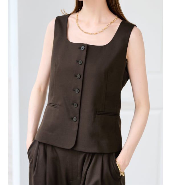 U by SPICK&SPAN「《予約》ツイルストレッチベスト」|その他|
