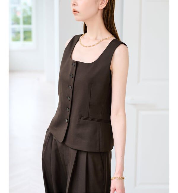 U by SPICK&SPAN「《予約》ツイルストレッチベスト」|その他|