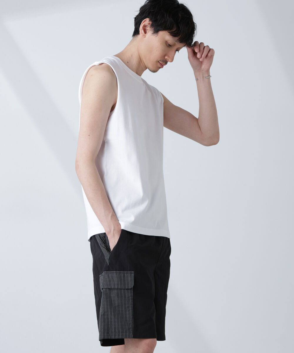 NANO universe「「NJ/CLUB」 ベーシック ノースリーブ」|Tシャツ・カットソー|