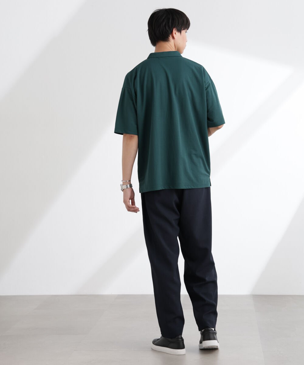 NANO universe「レーヨンナイロンポンチスキッパーシャツ 半袖」|Tシャツ・カットソー|