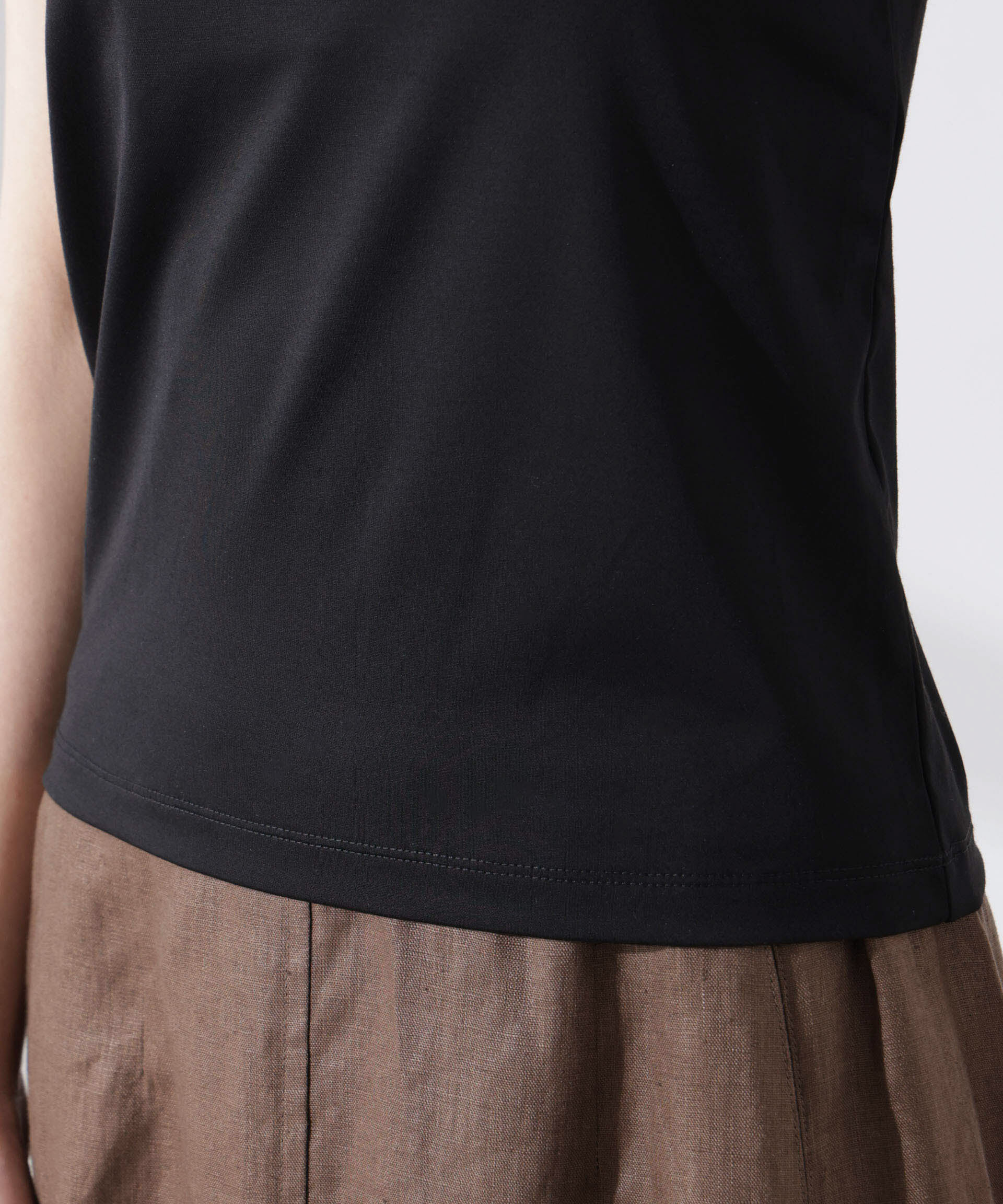 NANO universe「ストレッチポンチカップ付きベアトップキャミソール」|Tシャツ・カットソー|