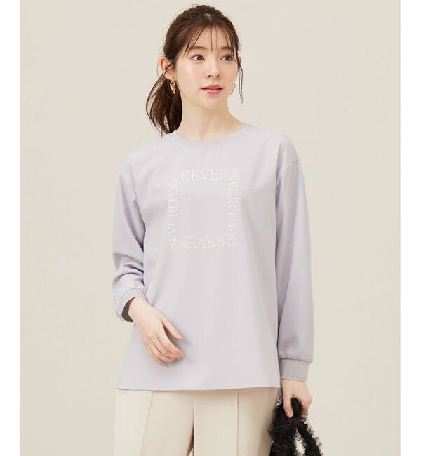 ANY SIS「【洗える】2wayストレッチジョーゼットロゴ ロンT」|Tシャツ・カットソー|ﾗﾍﾞﾝﾀﾞ