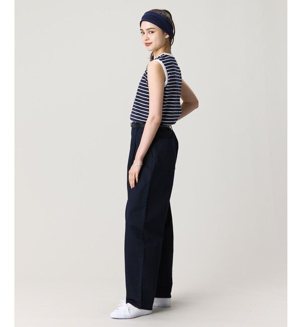 LACOSTE「ノースリーブボーダーTシャツ」|Tシャツ・カットソー|
