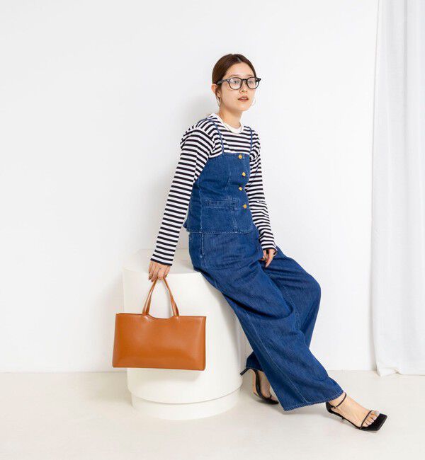 Rie Miller「【RM denim】リネン混ラップワイドパンツ」|その他|