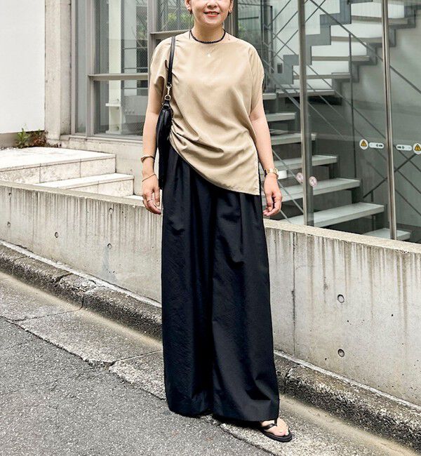 NOLLEY'S「【新色追加/一部WEB限定サイズあり】ウォッシャブルエクセルテックタンブラー2タックワイドパンツ」|その他|