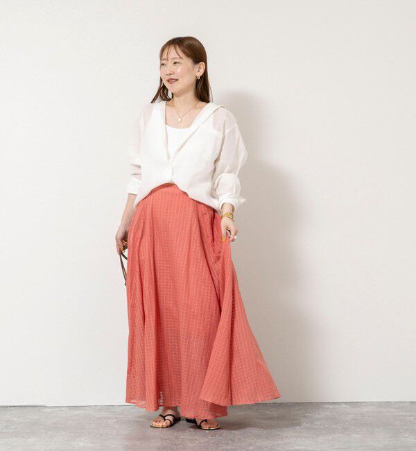 NOLLEY'S sophi「ウォッシャブルシアーオーガンジー2WAYシャツ」|シャツ・ブラウス|