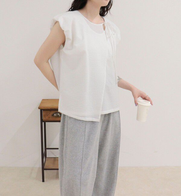 fredy emue「アシメデザインフレンチブラウス」|シャツ・ブラウス|