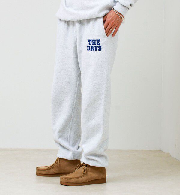 GLOSTER「【THE DAYS/ザ デイ】HIGE SWEAT PANTS 髭文字刺繍 スウェットパンツ 裏起毛」|その他|