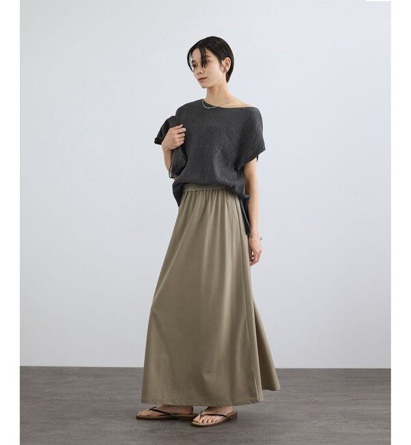 SALON adam et rope'「キュプラジャージーイージースカート」|スカート|
